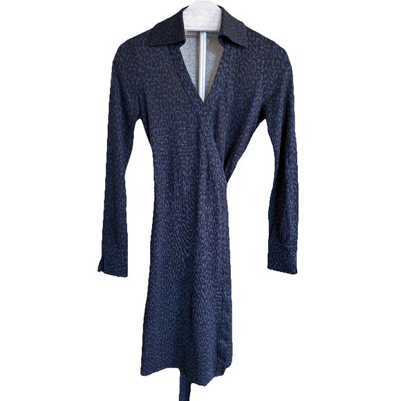 Diane von Furstenberg DVF Women Wrap Dress V-Neck, Long Sleeve 100% Silk Size 4 - Picture 5 of 16